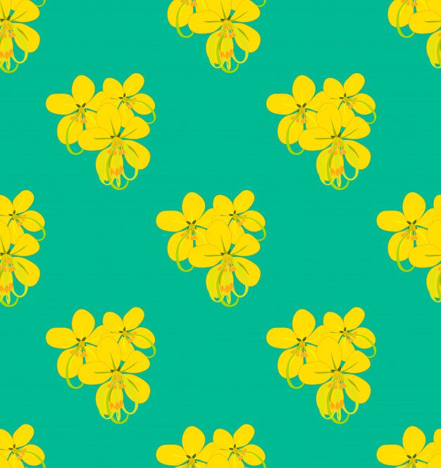 golden shower flower pattern