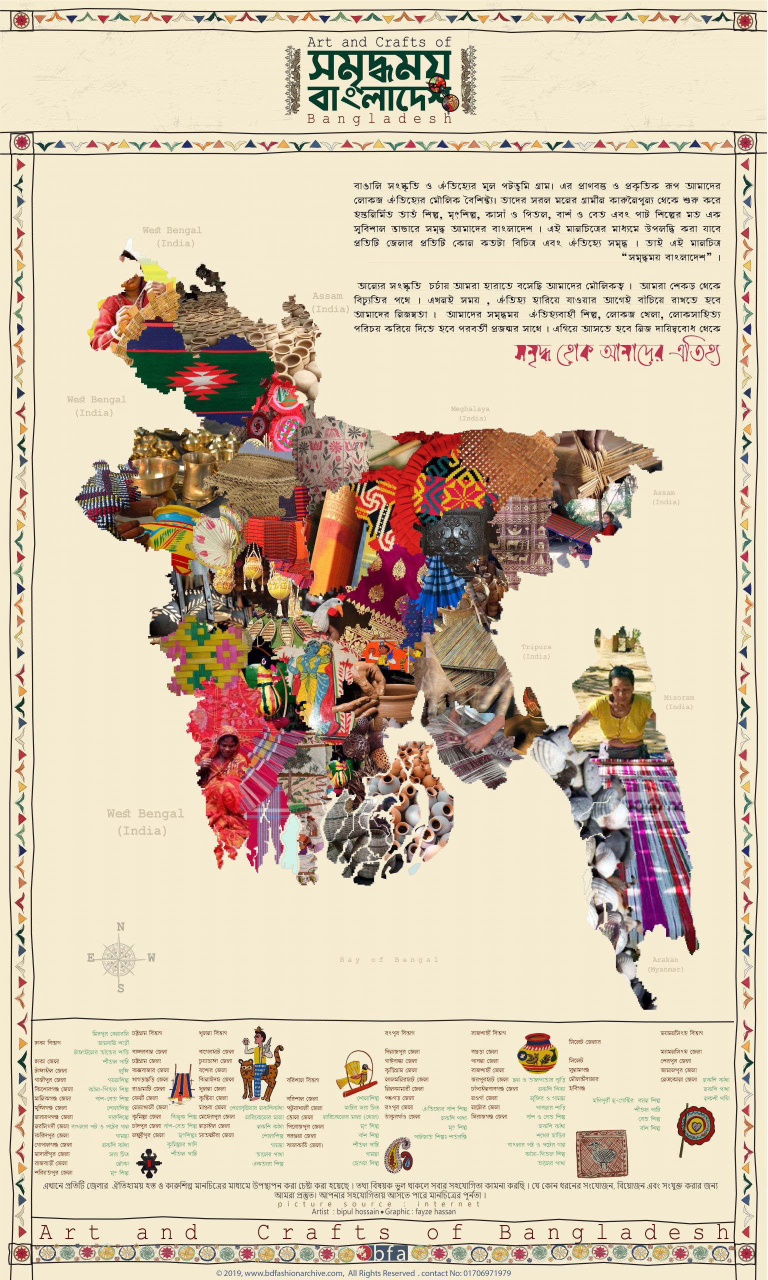 Art and Craft map of bangladesh Final