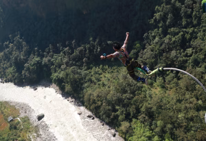 Bungee jumping in Kushma