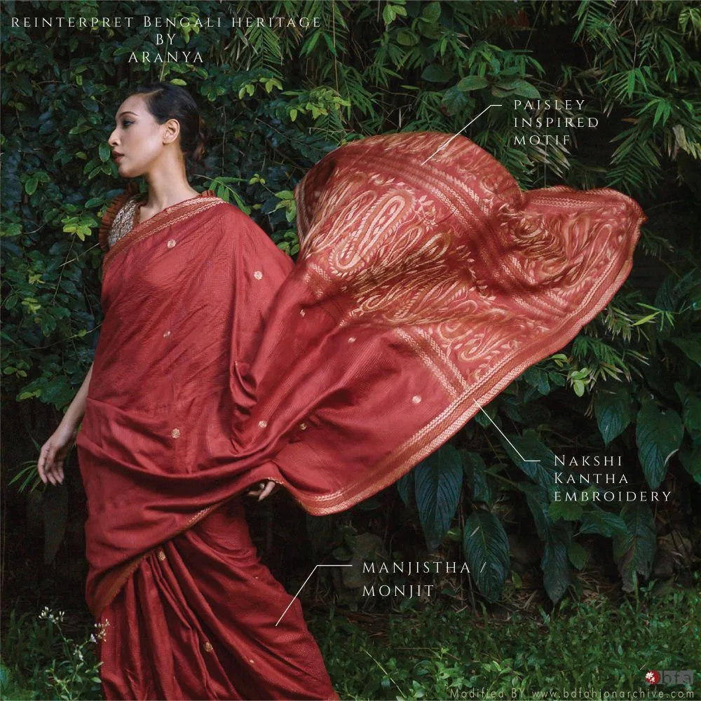 natural dye indigo saree x aranya x bfa x fxyz